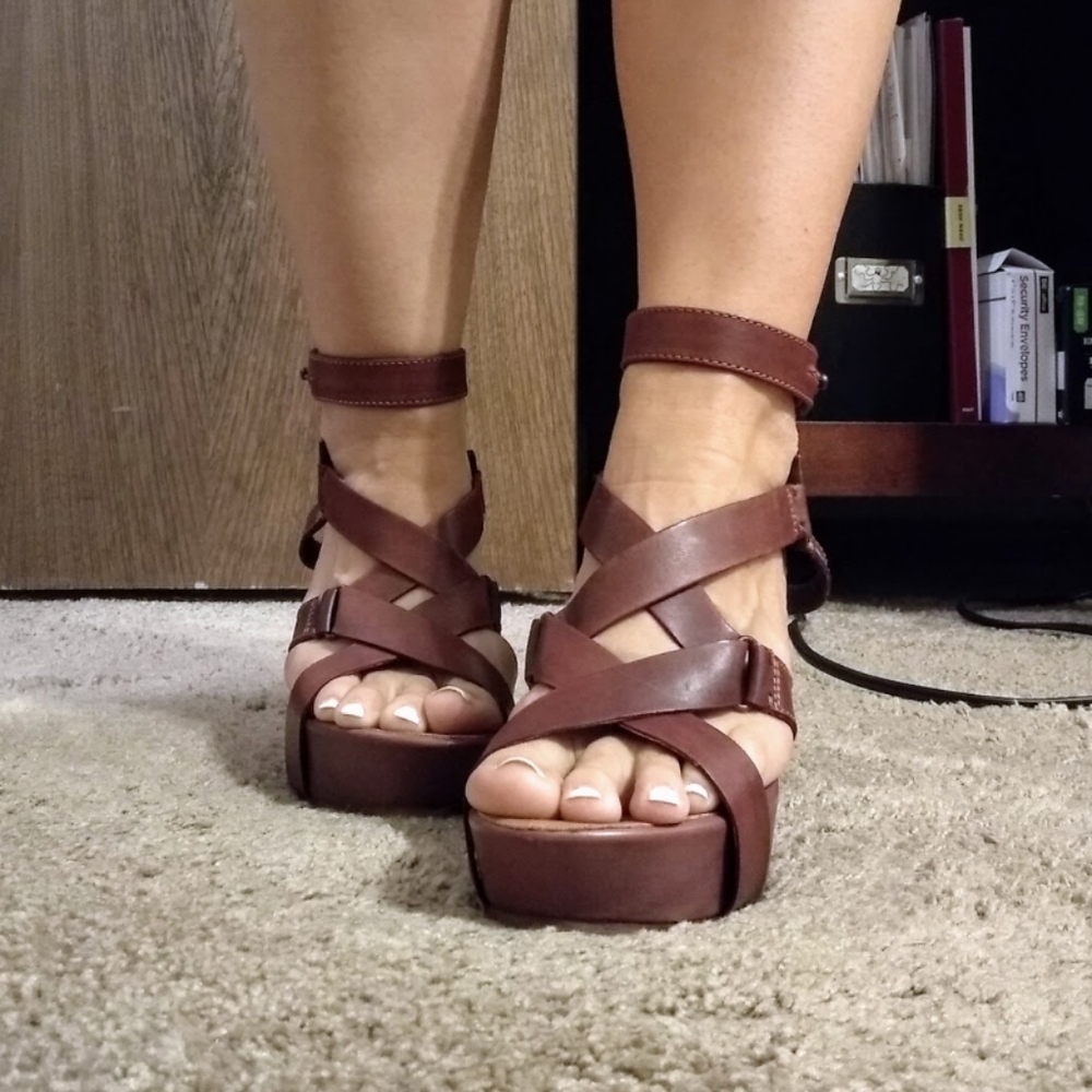 Platform Wedge Sandals - Picture 4 of 7